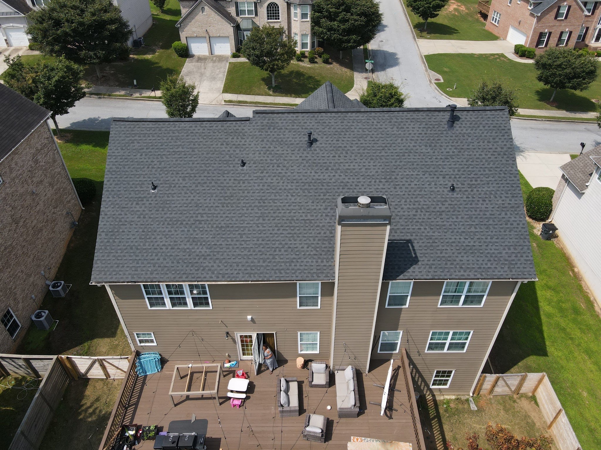 Completed residential roof by Resistance Roofing LLC